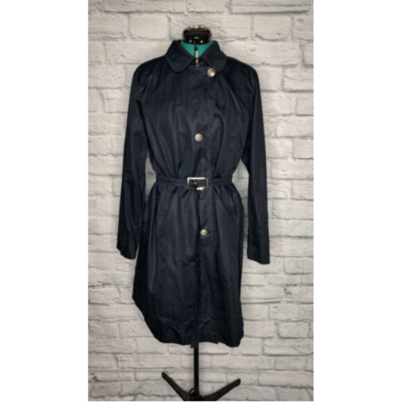 MARINA Rinaldi By Max Mara Women's Black Trench Coat Size 16